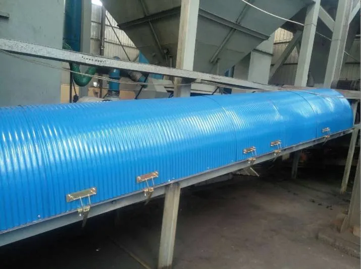 Conveyor Belt Hood Rain Protection Cover Using for Trough Belt Conveyor in Building Material Industry