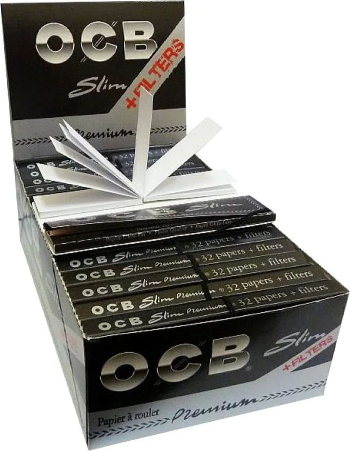 Ocb Slim Premium Rolling Papers with Tips