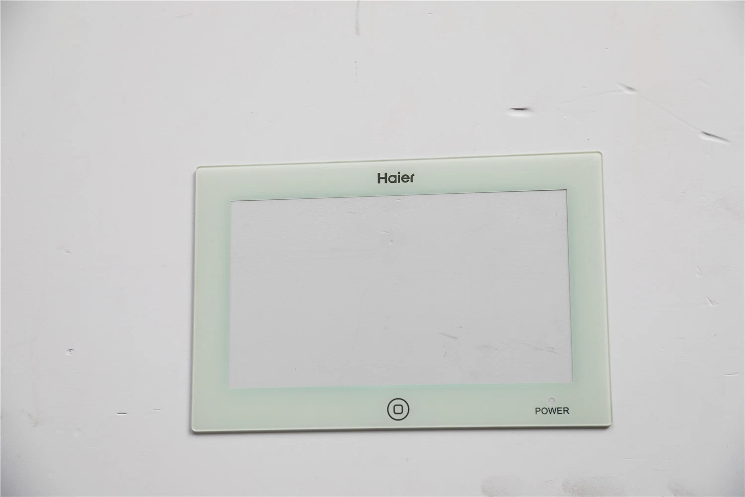 China Factory Cover Lens for Haier iPad Screen Glass with White Silk Printing Cover Glass