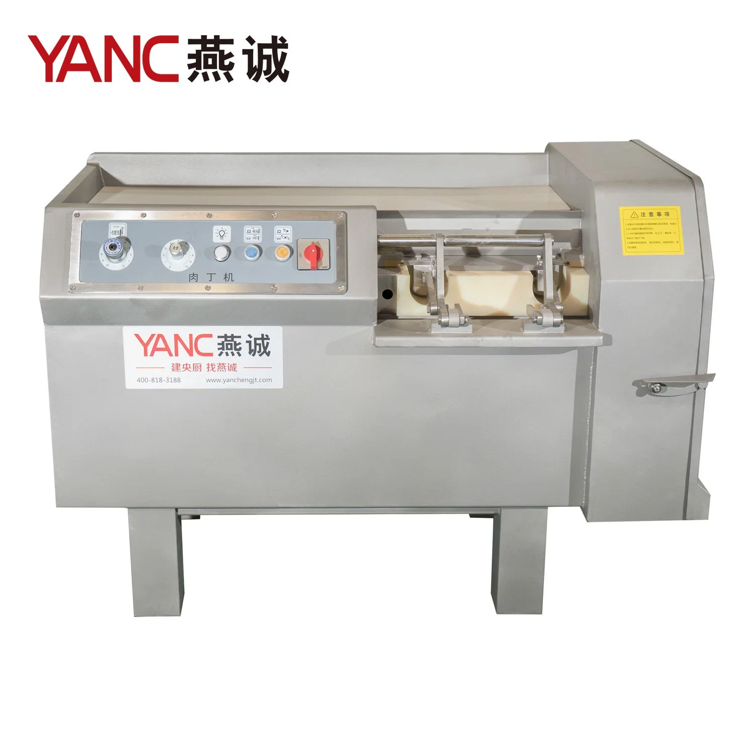 Yc-Rd400 High Capacity Hotel Restaurant Electric Industrial Frozen Meat Diced Cutting Machine Meat Processing Machine