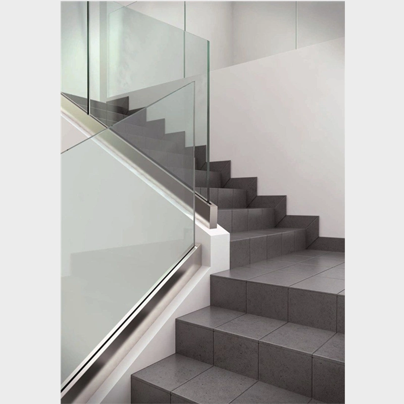 2020 cerca de estilo moderno, rampa de acero inoxidable pasamanos pasamanos de escaleras de vidrio