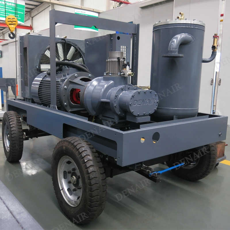 Diesel Driven Air Compressor for Copper Mine Project (No Wheels)