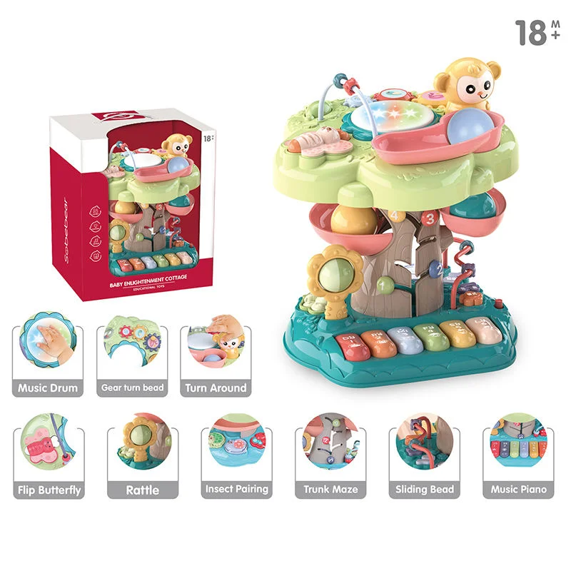 1: Árvore de sabedoria Paradise Early Learning Piano teclado Musical Educational Toy Para crianças