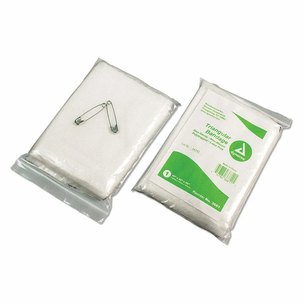 Fabricante chinês de Venda Directa, Kit de Primeiros Socorros Acessórios Nonwoven Primeiros Socorros bandagem Triangular