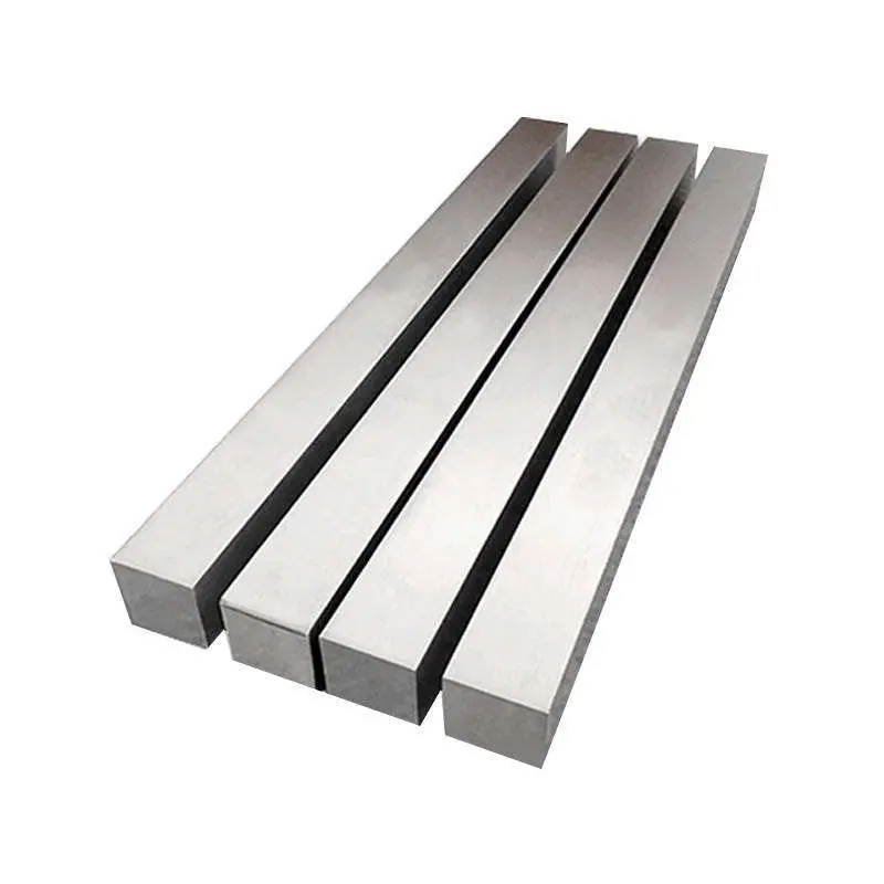 Barra quadrada de aço/barra de aço inoxidável carbono quadrada/barra retangular de aço 1020 1025 1040 1045 1050 1095 4130 4140 4340 laminados a quente Barra quadrada em aço de desenho frio