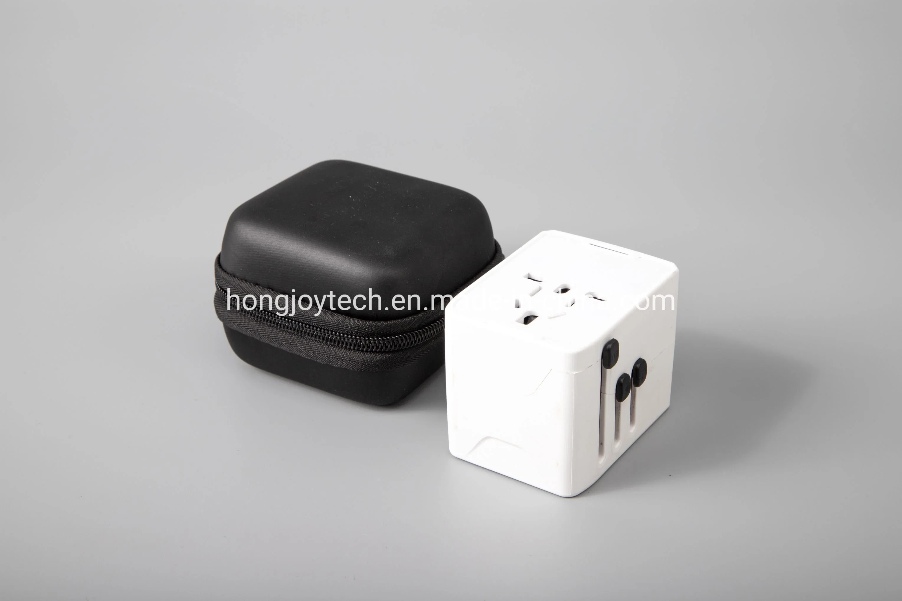 Removable Extension Socket Plugs Travel Adapter Us UK Aus EU Universal AC Power Plug Mobile Phone Charger Adaptor with USB Smart Charing Ports Black and White