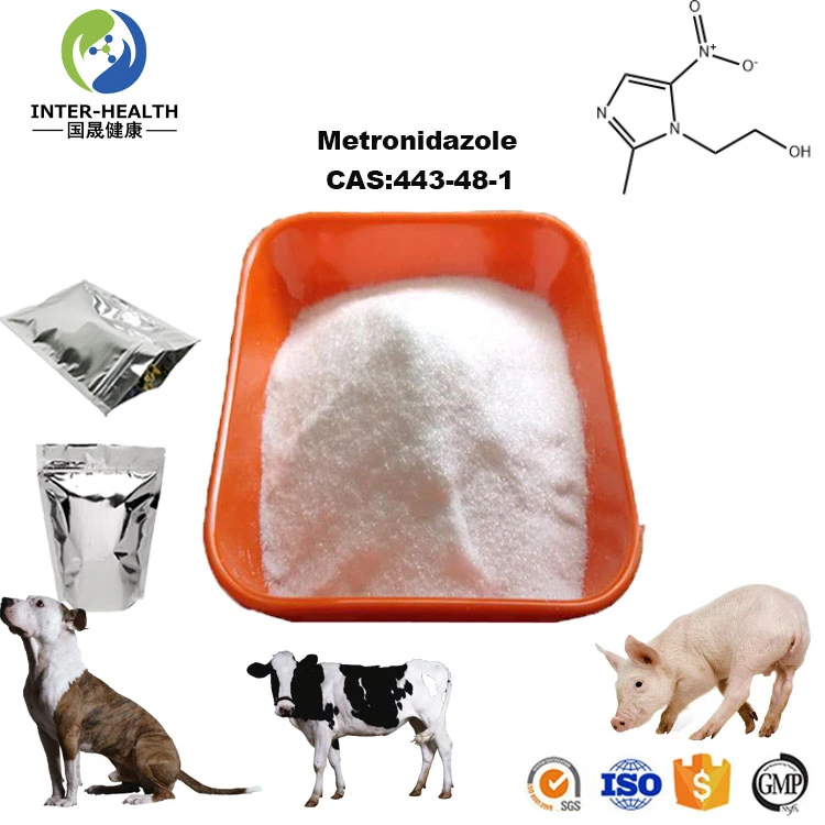 Wholesale Pharmaceutical Intermediates CAS 443-48-1 Metronidazole Used in Antibiotic