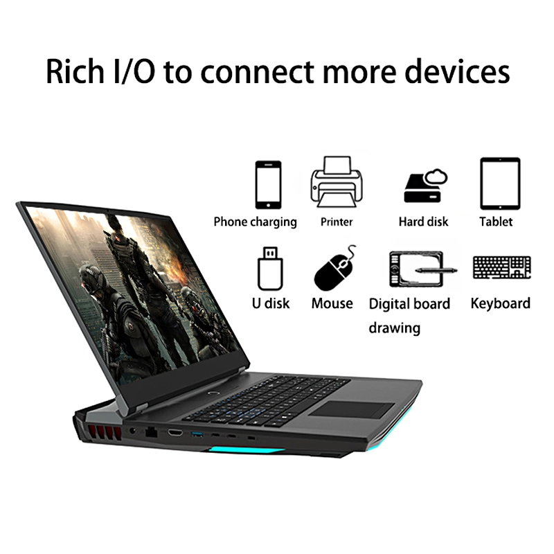 17.3 Inch Stock Computer OEM Gaming Notebook Laptop Manufacturer