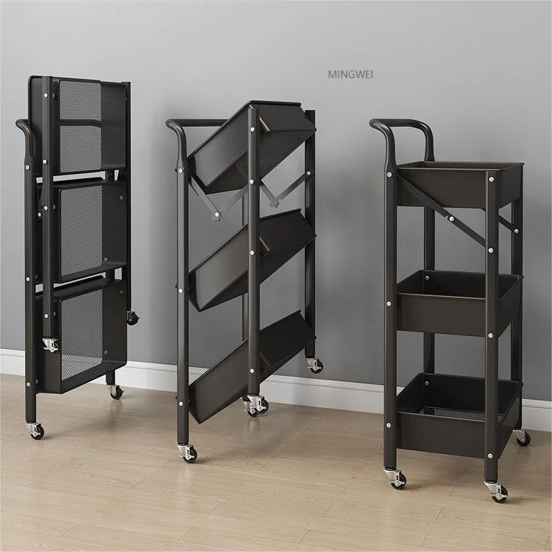 Mingwei Stainless Steel Tile Line Storage Vegetable Kitchen Floor Display Rack Clothing Storage Rack