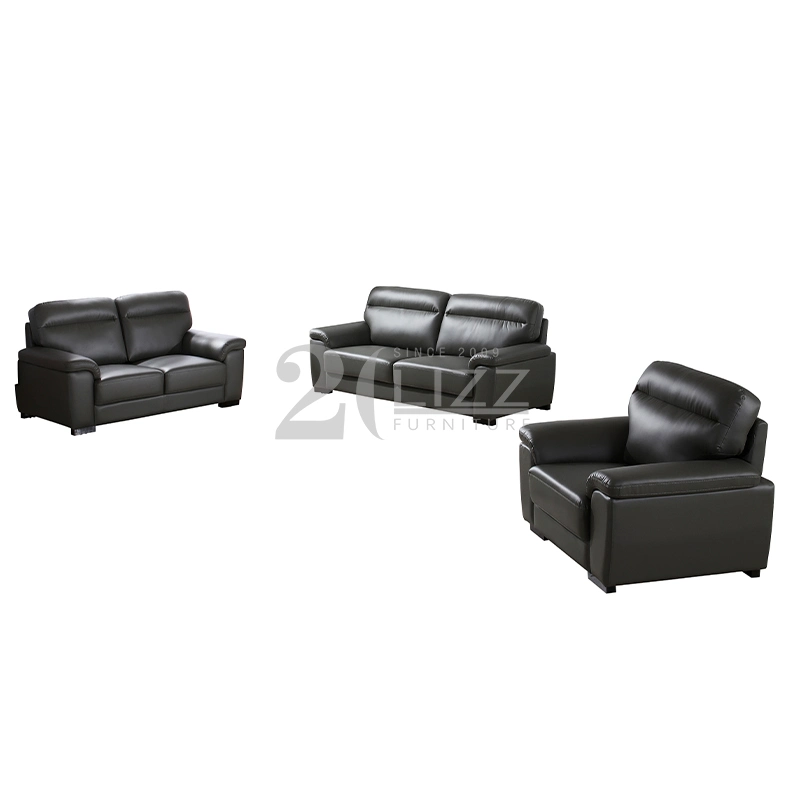 Promotional Leisure Office Leather Furniture Living Room Sofa Set