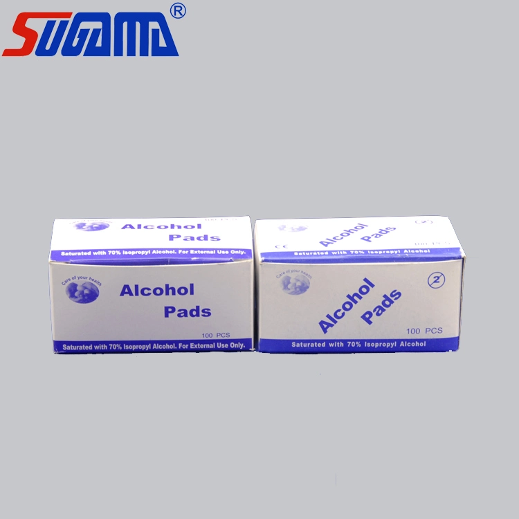 1PC/Pouch, 100PCS/Box, 100boxes/CTN Pad Sugama, Zhuohe, Wld Non-Woven Swabs Alcohol Prep Pads