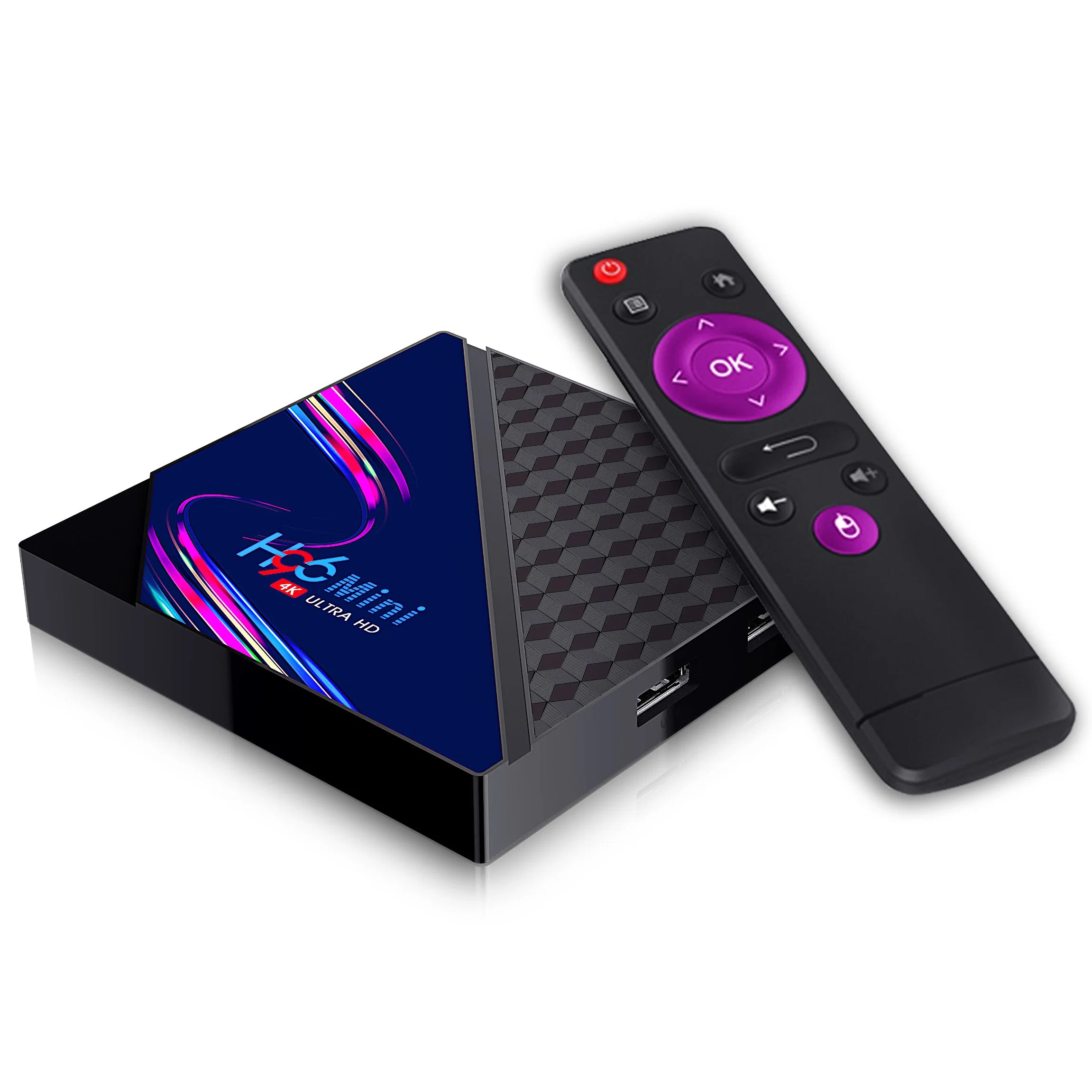 H96 Mini V8 Android 10 Suporte 4K HD para Múltiplas Mídias TV Box