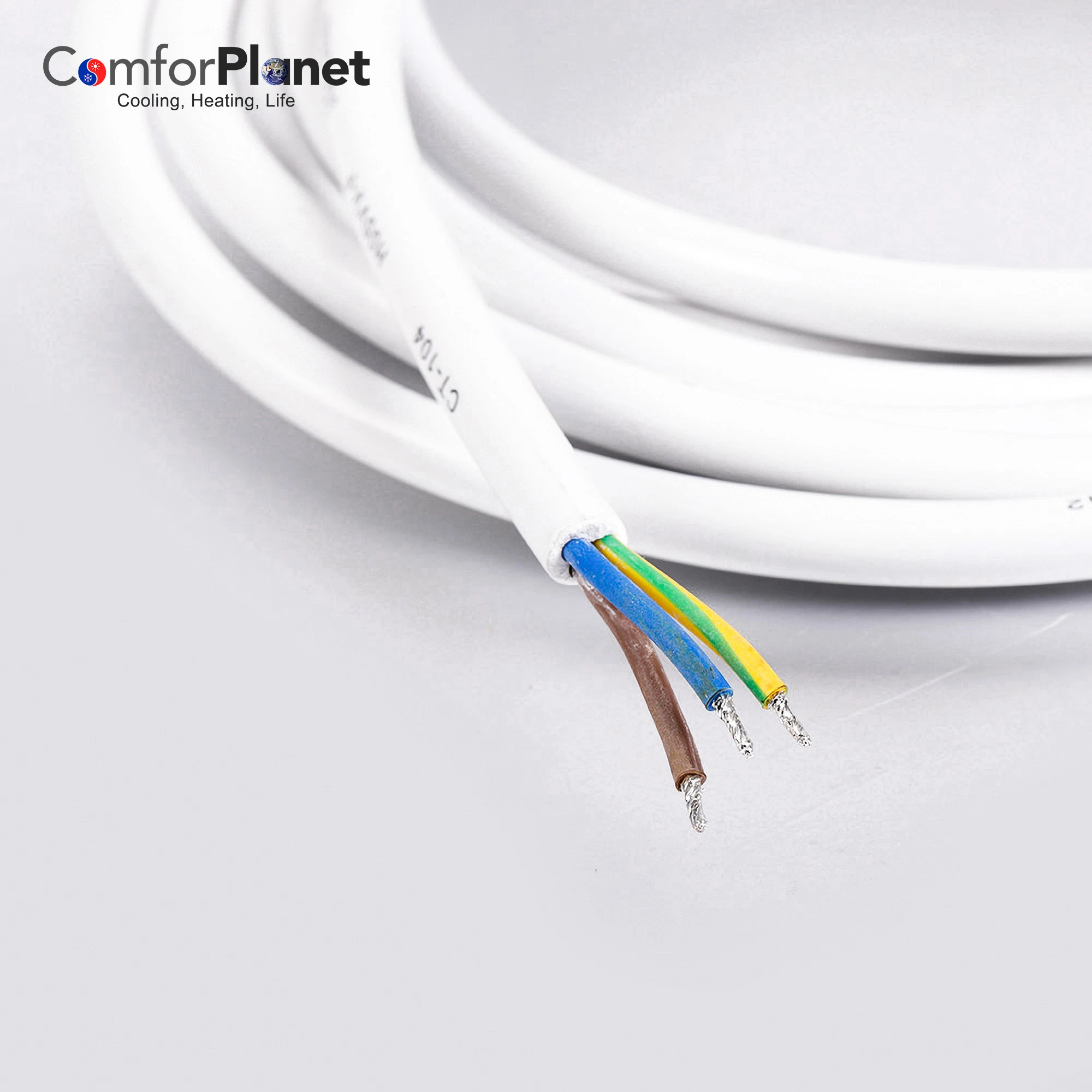 PVC Insulated Non-Flexible Cords Electrical Flat Cable Rubber Fiberglass Wire