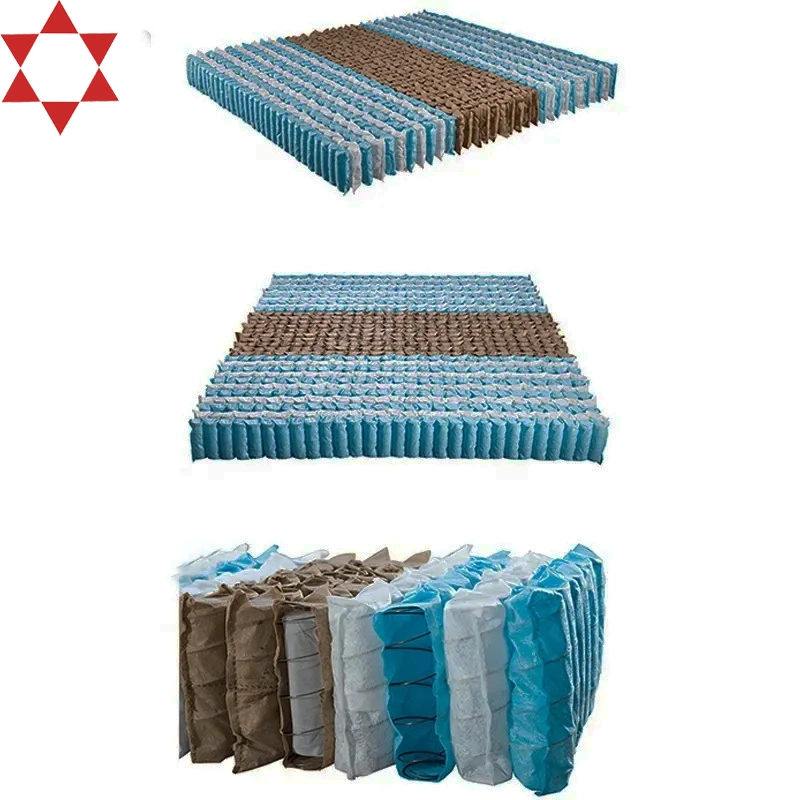 Pad Zoned Compressed King Queen Double Single Size Mattress Pocket Spring