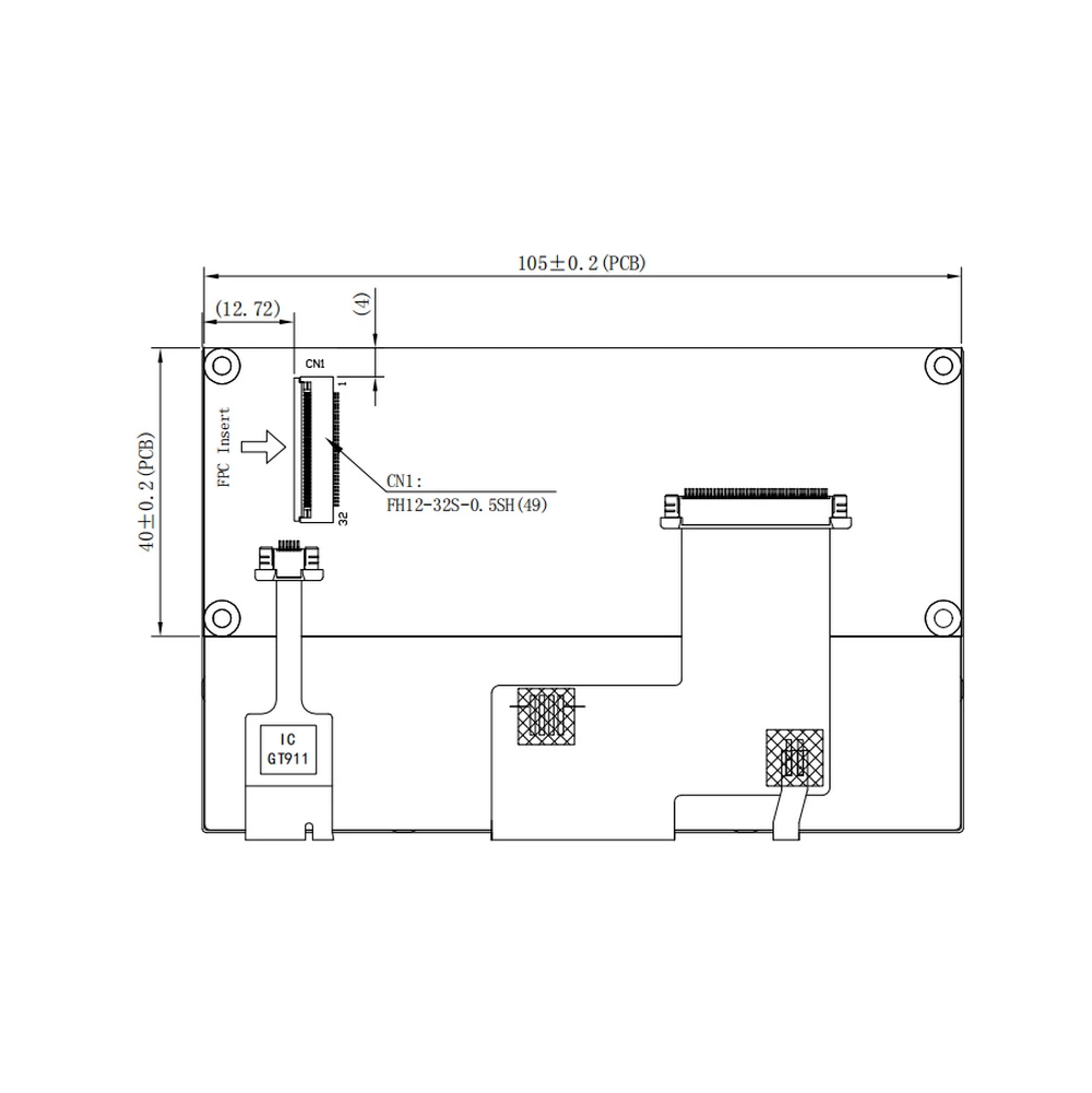 ISO9001 Alimentación directa de fábrica 480x272 píxeles 4.3 pulgadas TFT Pantalla Tipo LCD TFT