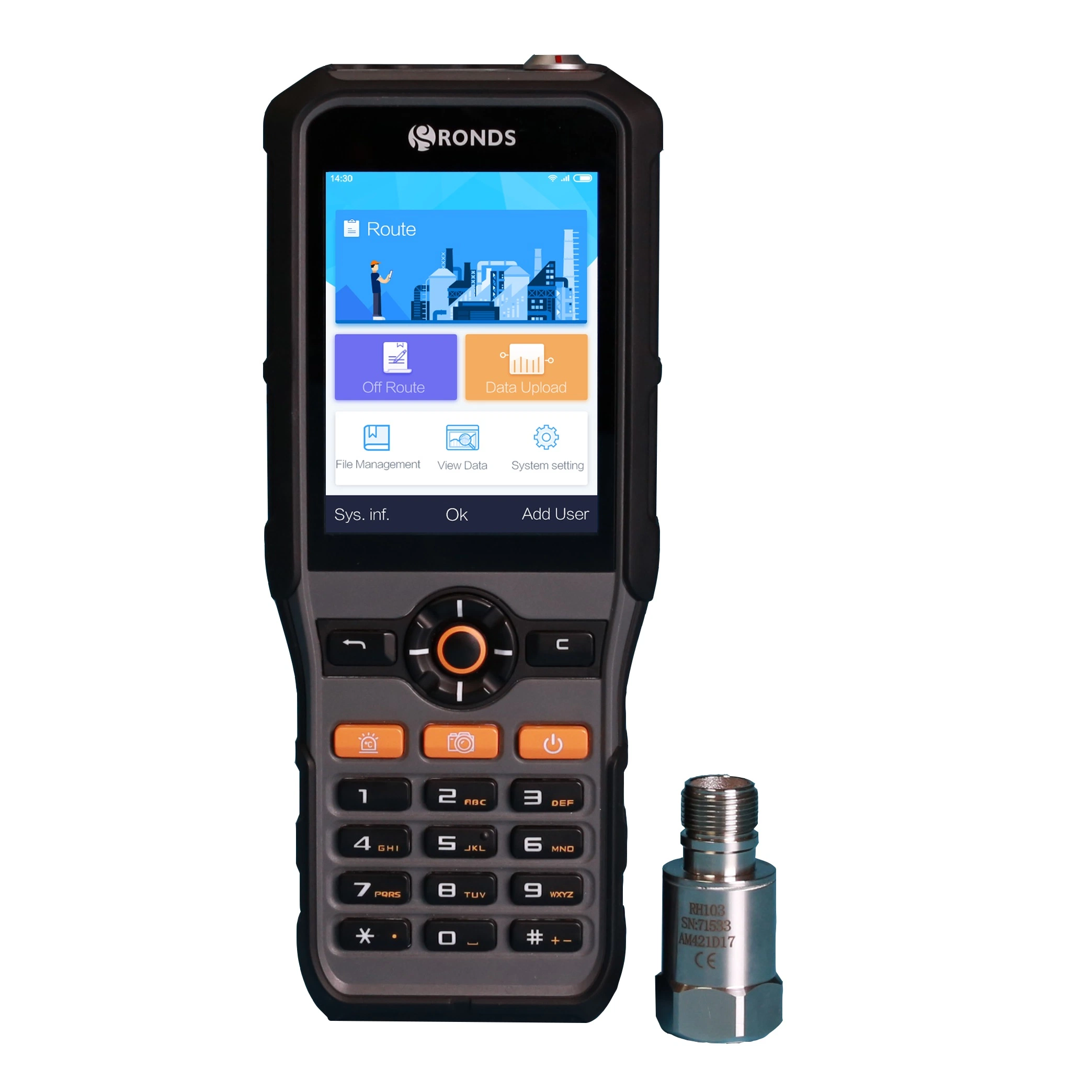 Explosion Proof Vibration Analyzer with Temperature Measuring and Touch Screen