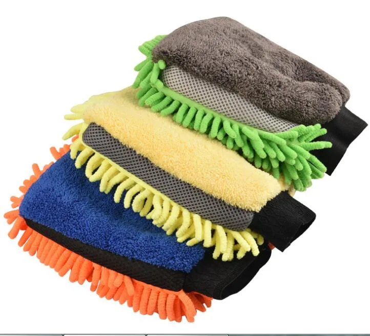 OEM Size Microfiber Car Clean Gloves Car Wash Mitt