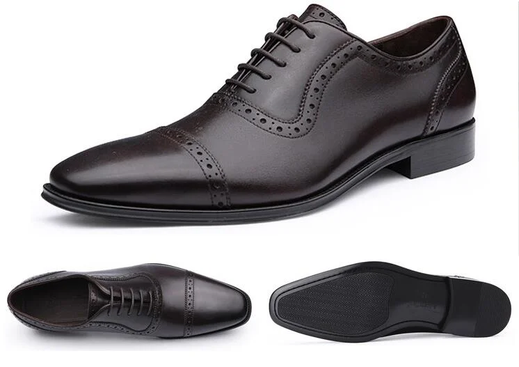 Fashion Dress Men&prime; S Genuine Leather Shoes