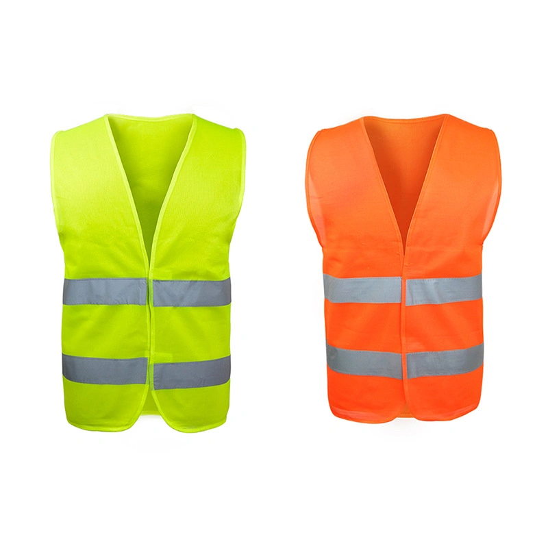 Camiseta de seguridad de punto fluorescente Men′ S 100%