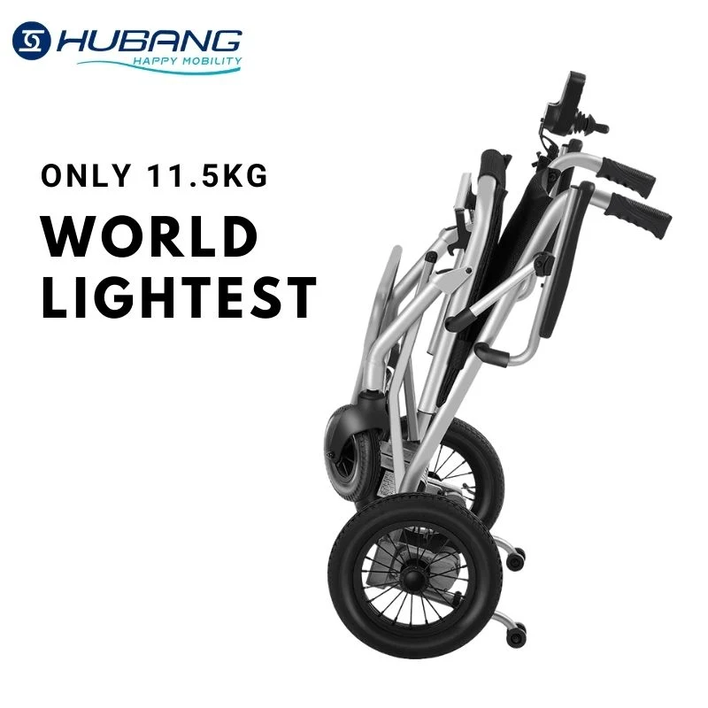 World Lightest Electric Mobility Scooter Removable Lithium Battery Powered Wheelchair Folding Portable