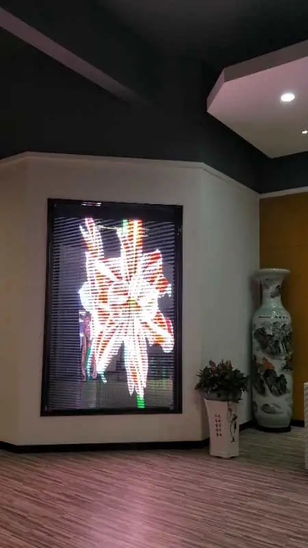 Transparente Display Screen High Transparency 3.91mm Glass Window Transparent LED Video Wall