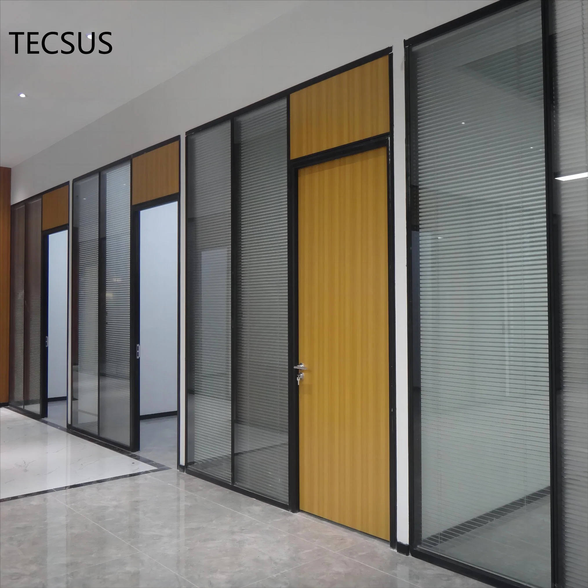 Soundproof LCD Privacy Smart Aluminum Frameless Glass Office Partition Walls Systems