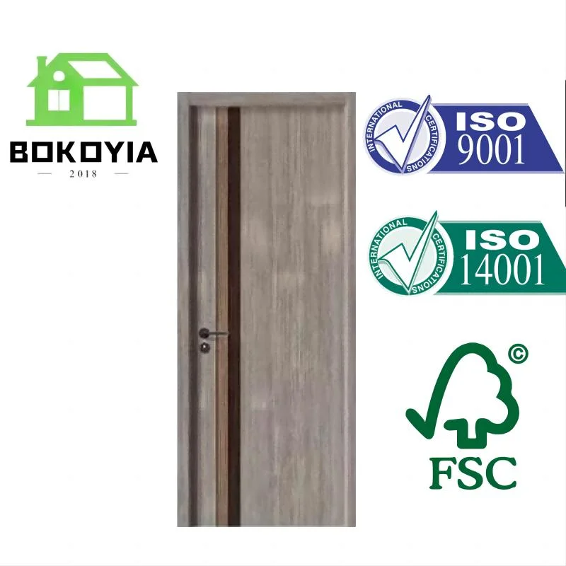 Puerta de dormitorio compuesta de Madera sólida, ensamblaje de melamina-950