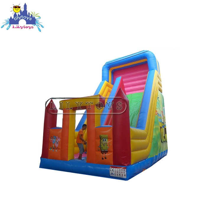 Durable Inflatable House Slide for Kids Amusement, Inflatable Theme Bouncing Castle, Cheap Playground Fun City Slide