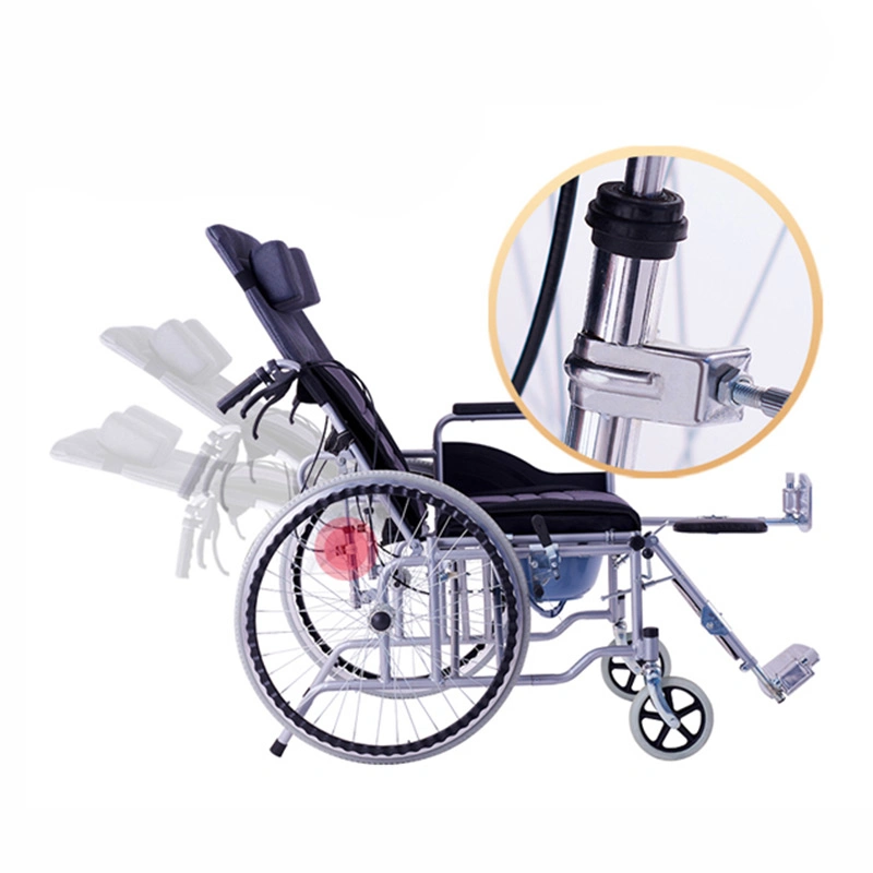 Manufacture Customized Folding Commode of Manual Wheelchairs