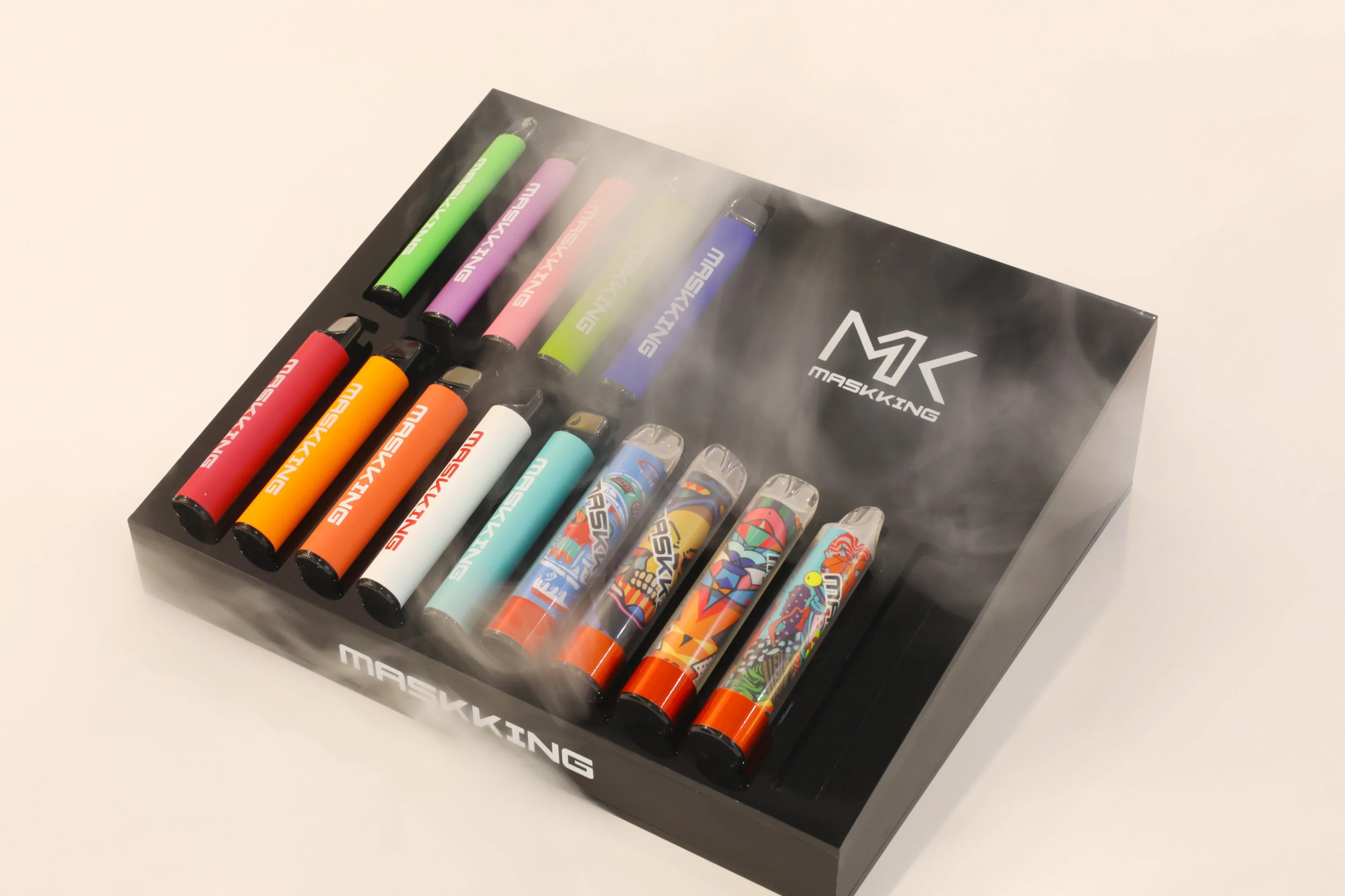 El hielo Mango original sabor China Wholesale/Supplier Maskking desechable cigarrillos E Vape Pen Club Pro Max de alto estilo con luz LED de 7 colores listo para usar los vapores de grande