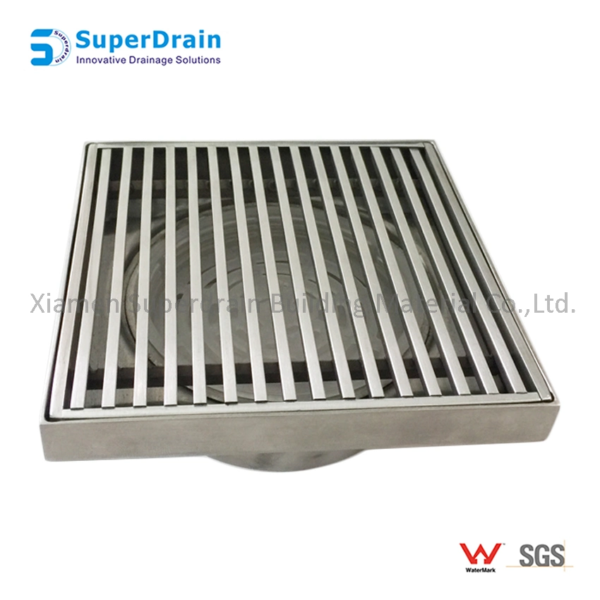 China Stainless Steel Wire Square Floor Waste for Wet Room