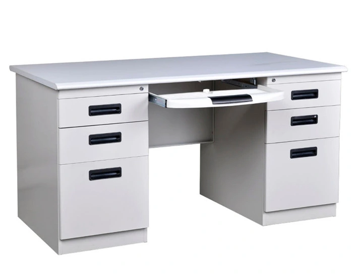 Mobilier de bureau moderne double 6 tiroirs de bureau en acier métallique unique