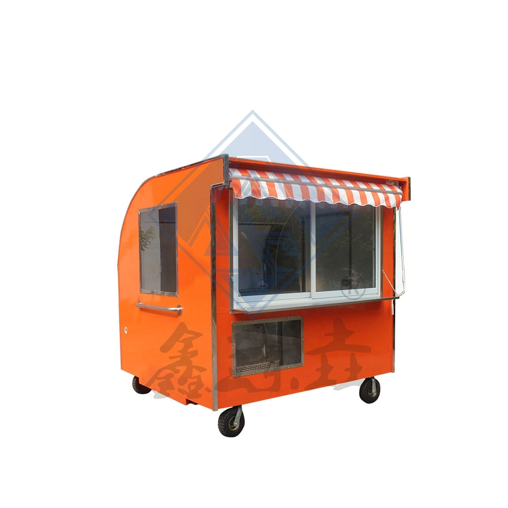 Single Axle Round Model with Canopy New Mobile Outdoor Food Truck