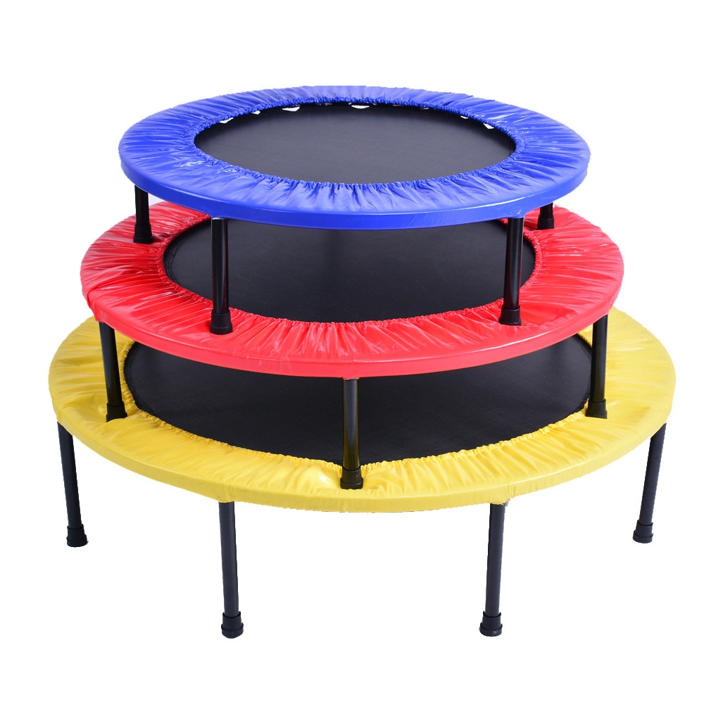 Foldable Fitness Rebounder Adjustable Foam Handle Exercise Indoor Garden Workout Trampoline