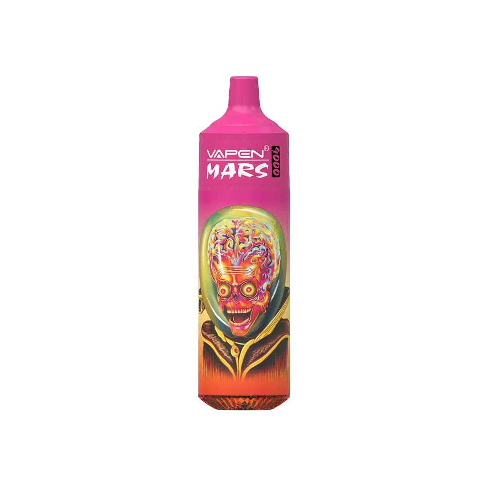 9000 original Baforadas Vapen Mars Vape descartável de 9K Puff luz RGB 18ml Vapes o fluxo de 600mAh recarregável Bobina de malha de Cigarros