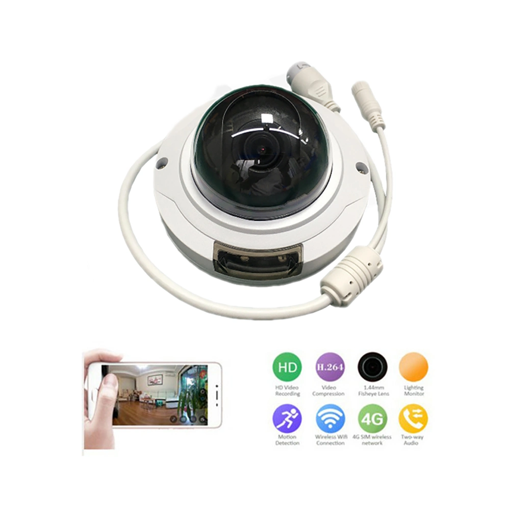 Nouveau design 2MP 360 IR Dôme Panoramique Caméra CCTV Fisheye de surveillance vidéo