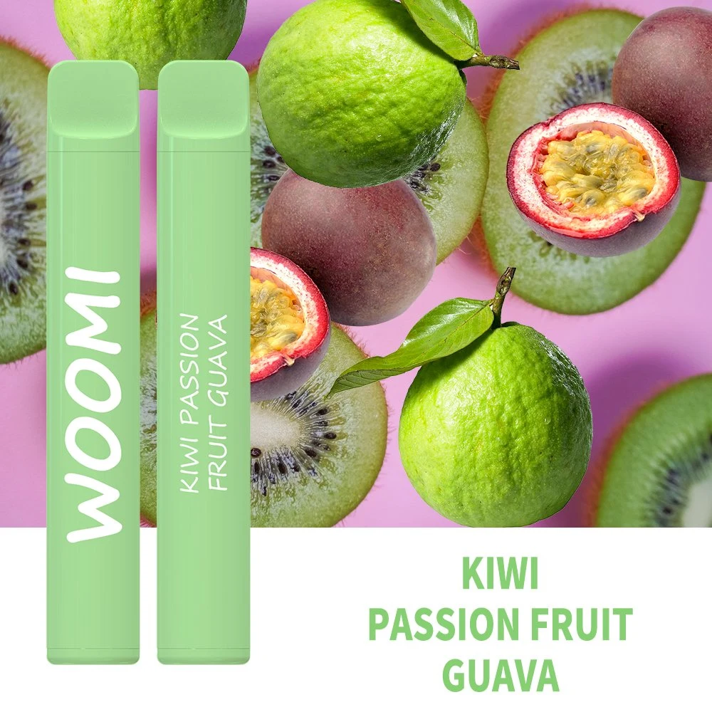 Precio Mayorista/Proveedor Woomi Vape Pod de plumas de sabor Kiwi Maracuyá Guayaba 600/800 bocanadas el E-cigarrillo desechable Vape Pen