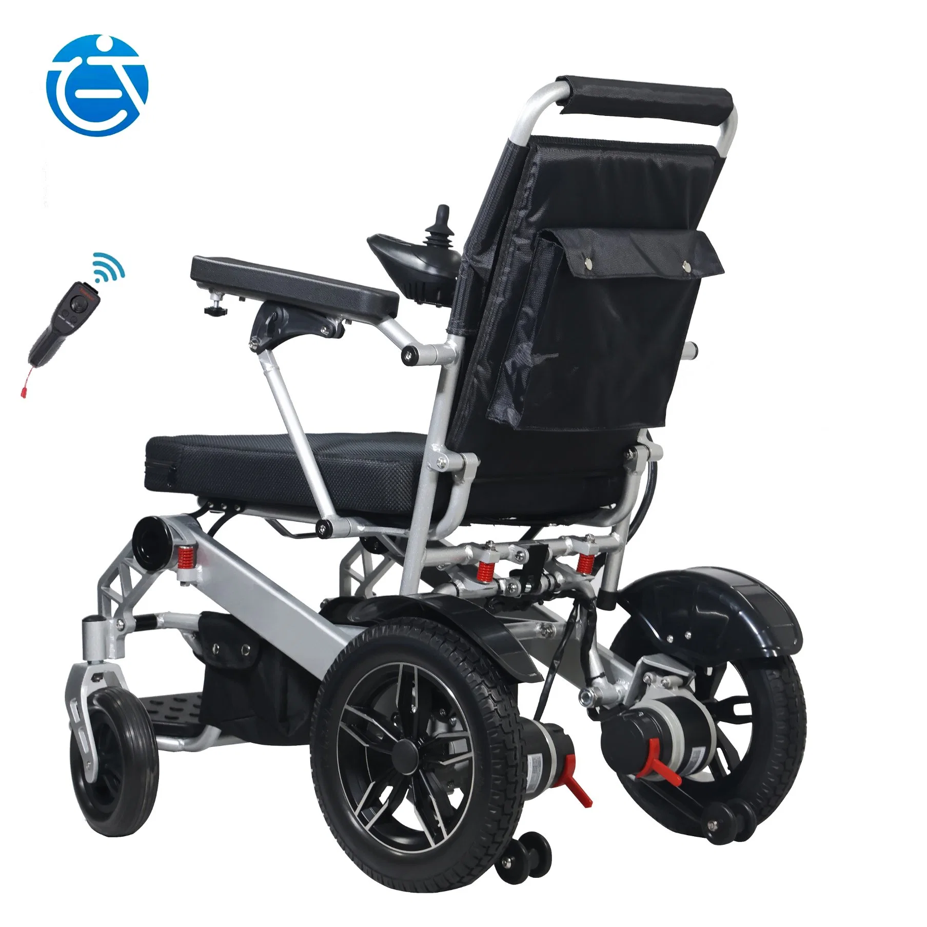 Fold up Intelligent Automatic Lightweight Folding Electric Wheelchair for Disabled Elderly