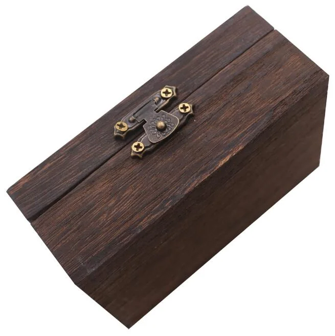 Hot Sale Vintage Solid Wooden Jewelry Box Packaging Box Necklace Box