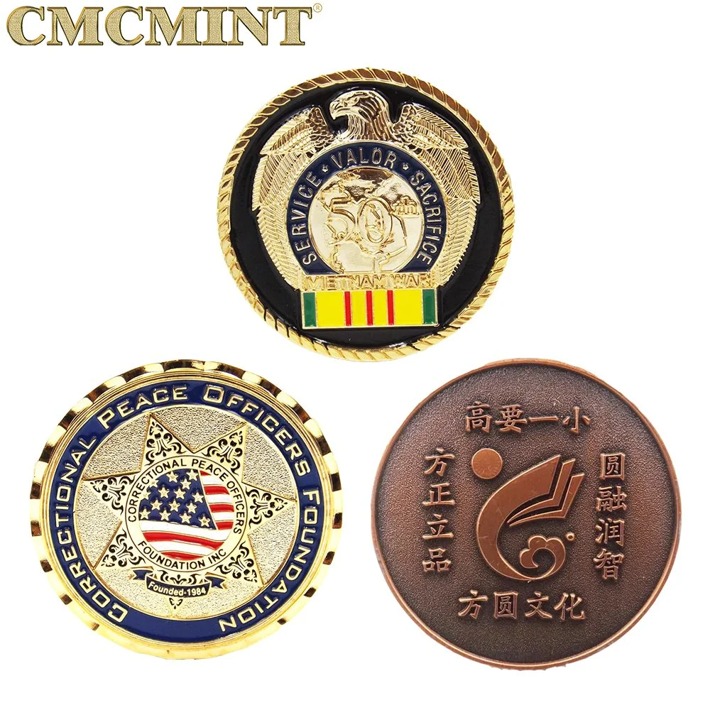 Gravure logo en laiton personnalisé Oman Original UK Box coin Collection