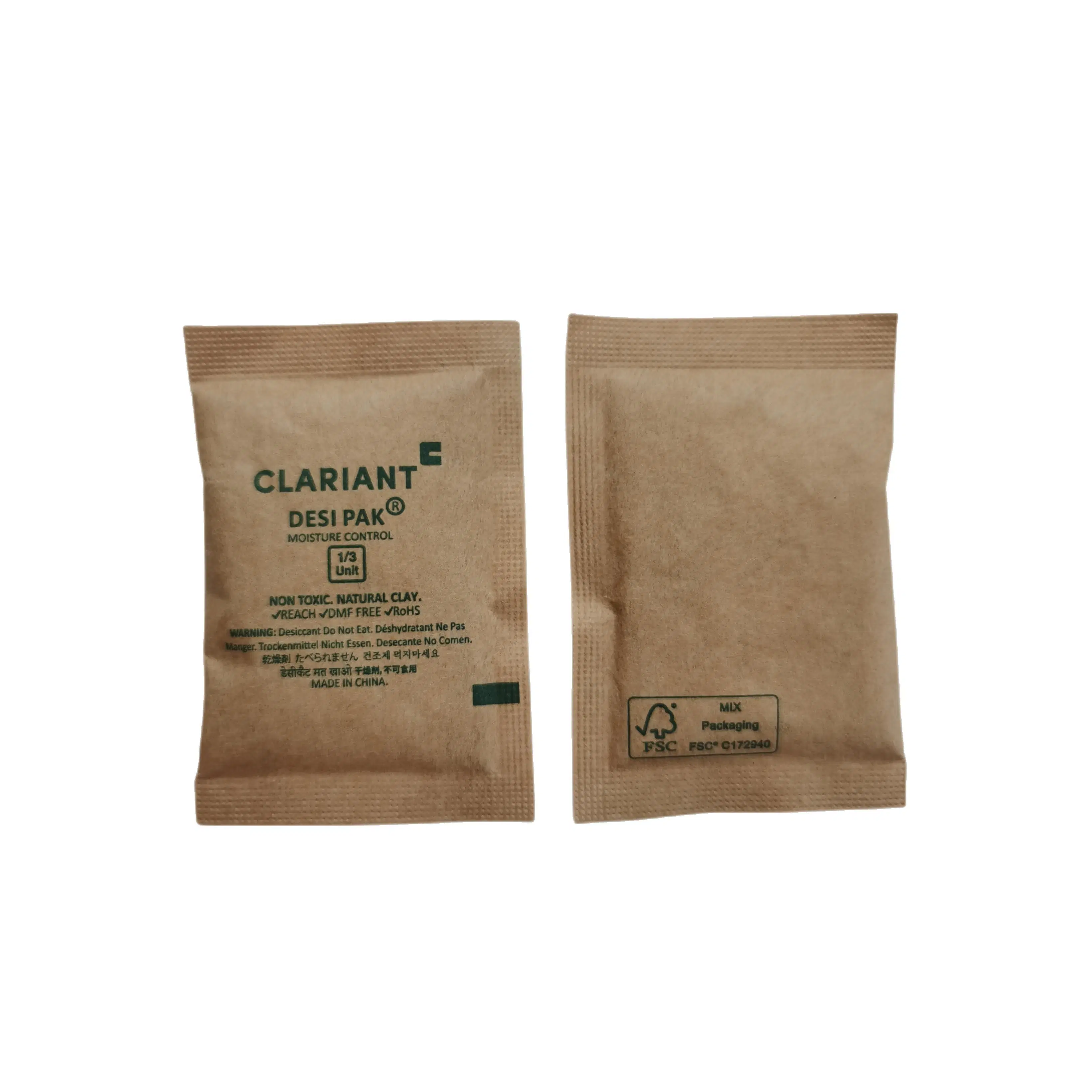 Sustainable Non-Toxic Natural Clay Desiccant with Fcs Certificate for Leather/Garment/Shoes (11g)