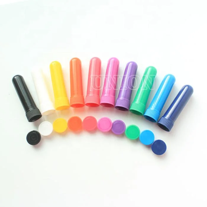 Customized Logo Good Quality Colored Cool Oil Blank Nasal Inhaler Plastic Tube