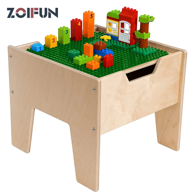 Good Quality Pure Color Furniture Kids Square Table for Kindergarden