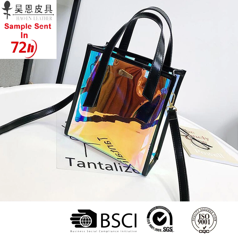 Guangzhou Factory Stocks Wholesale/Supplier New Jelly Fashion Designer Women Female Fashionable Tote Ladies Beach Bag