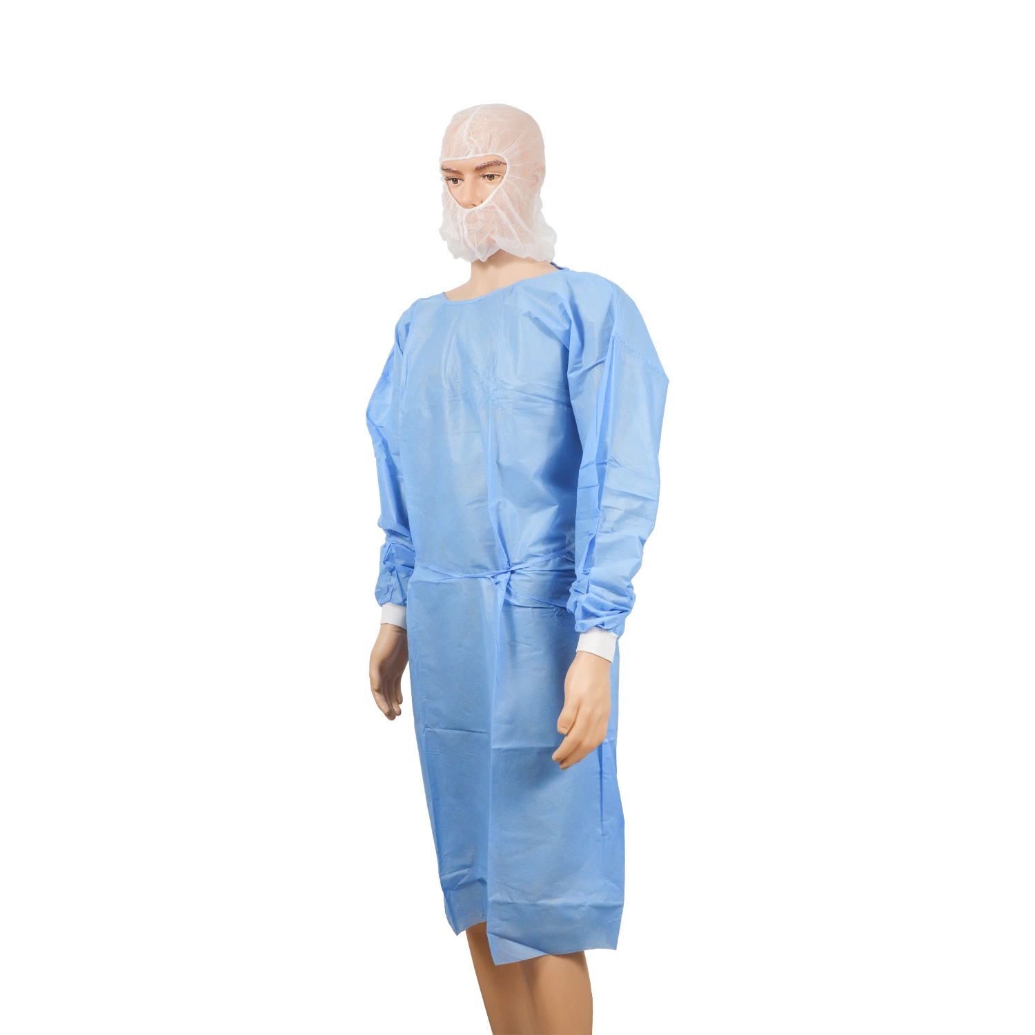 Médicos desechables estériles PP impermeables Tejido sin tejer Ropa de protección de material médico quirúrgico de la bata traje monos