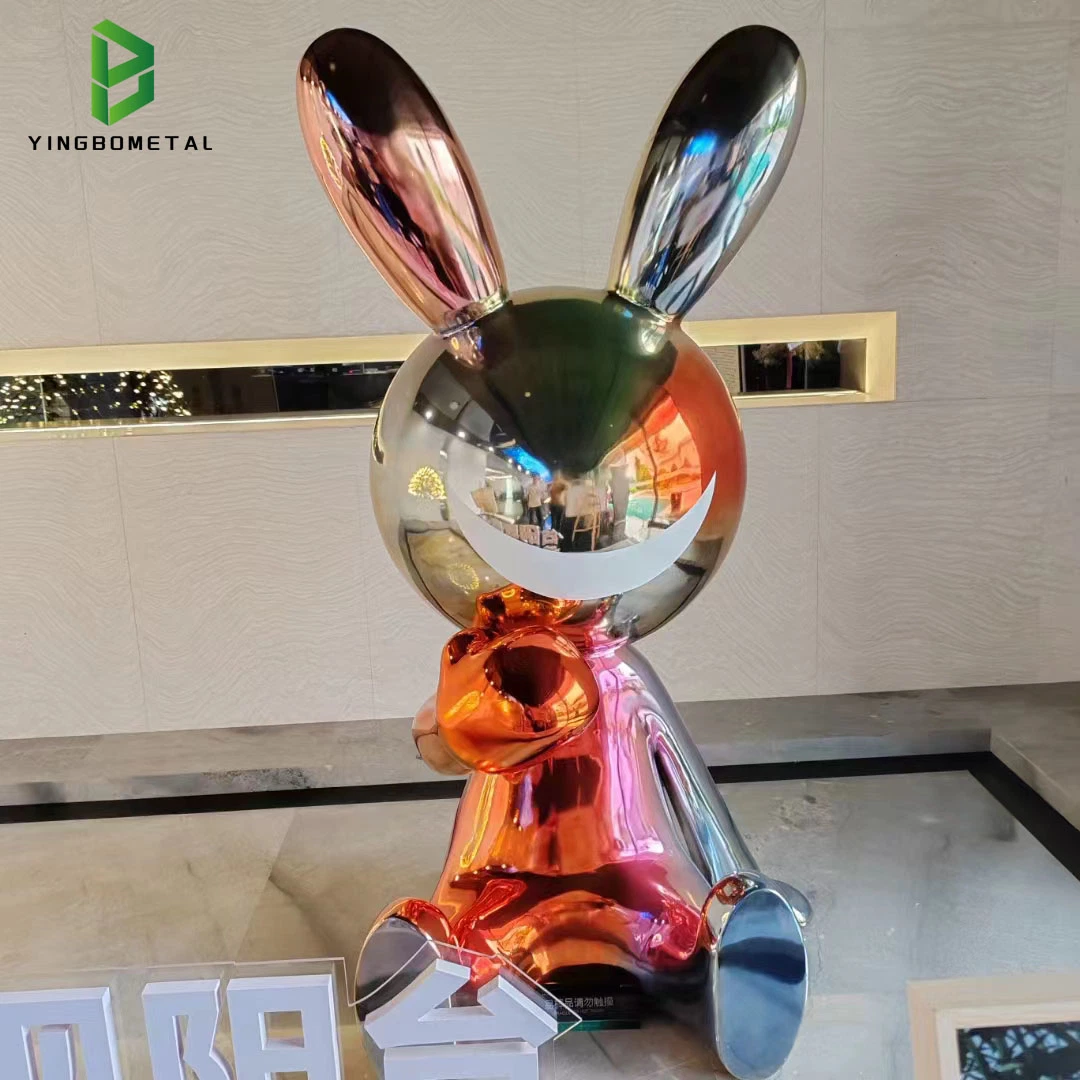 Multi-Color лобби гостиницы компании стойкой мягкий оформление заяц скульптура интерьер