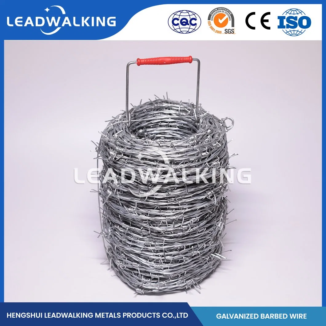 Leadwalking 400m de alambre de púas en espiral al por mayor fabricantes de acero galvanizado alambre de navaja China 20m de longitud del rollo de alambre de acero galvanizado en caliente