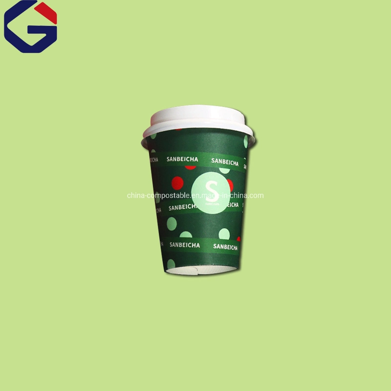 Manufacturer Custom PLA Coated Disposable Coffee Cup 6 8 12 16oz Christmas Paper Cups Christmas Decoration Tableware Paper Cup