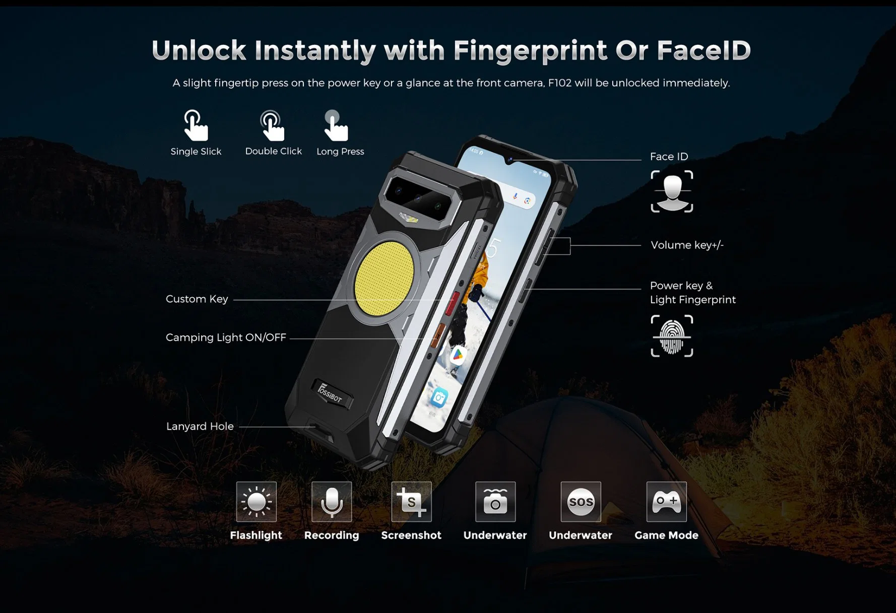 Смартфон Fossbot F102 Android Rugged Smart Phone