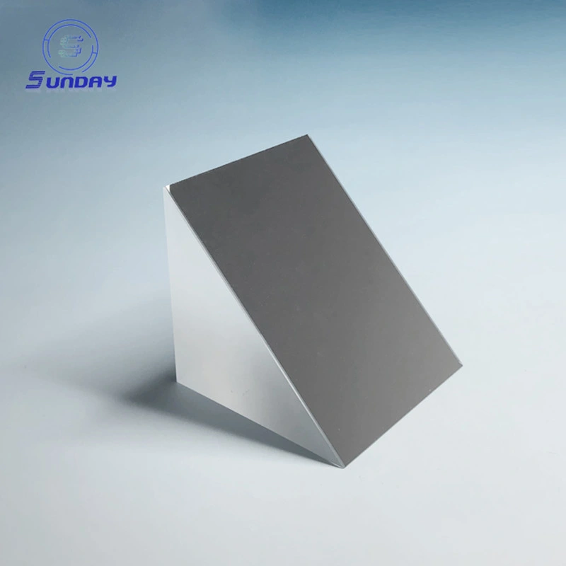 Optical Right Angle Prism with Aluminium on Angular Surface